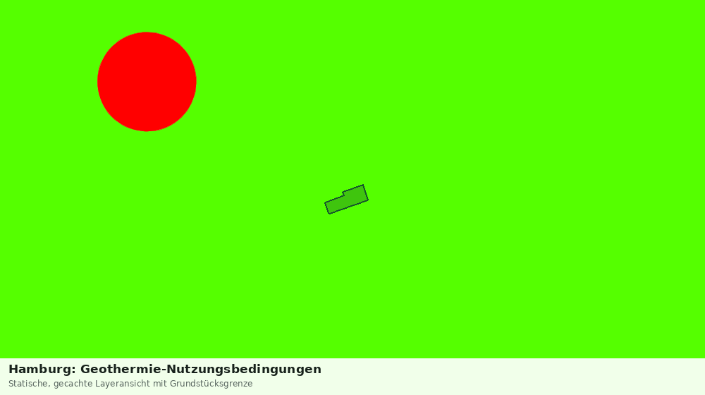 Statische Kartenansicht: Hamburg: Geothermie-Nutzungsbedingungen