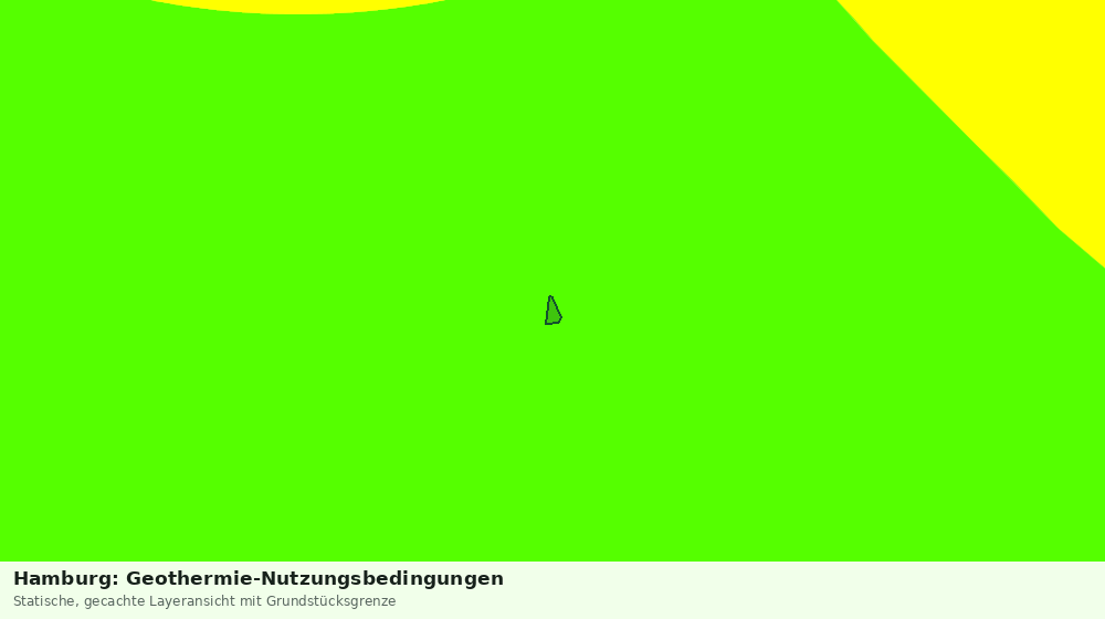 Statische Kartenansicht: Hamburg: Geothermie-Nutzungsbedingungen
