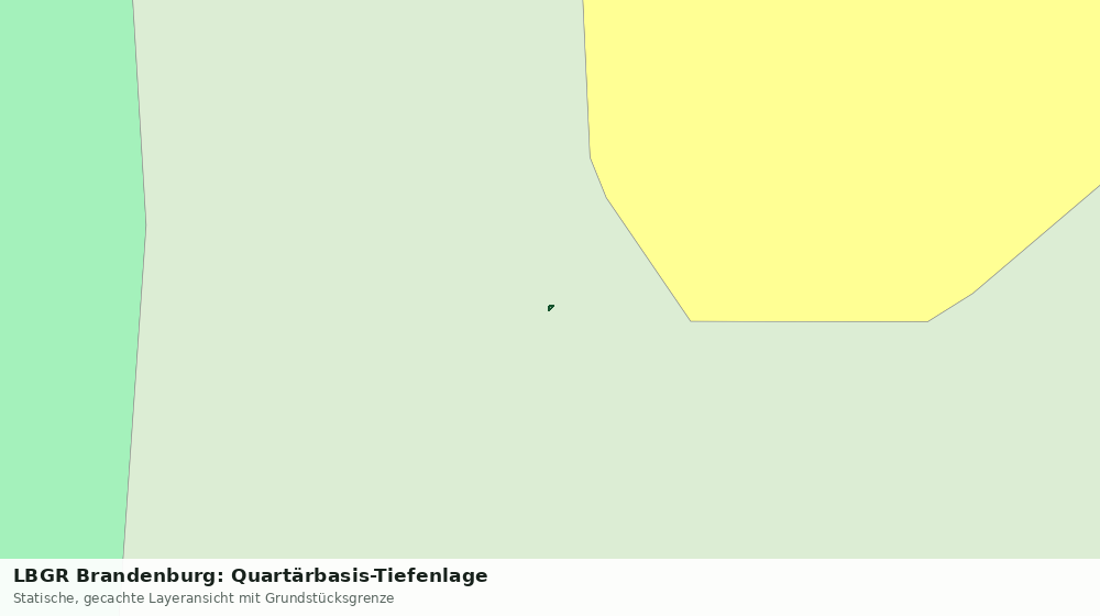 Statische Kartenansicht: LBGR Brandenburg: Quartärbasis-Tiefenlage