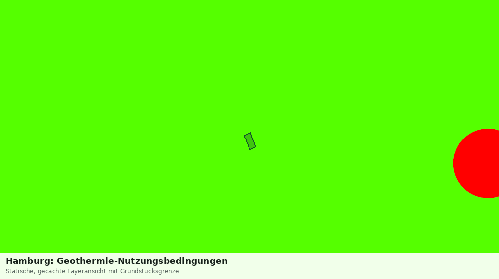 Statische Kartenansicht: Hamburg: Geothermie-Nutzungsbedingungen