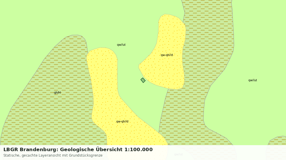 Statische Kartenansicht: LBGR Brandenburg: Geologische Übersicht 1:100.000