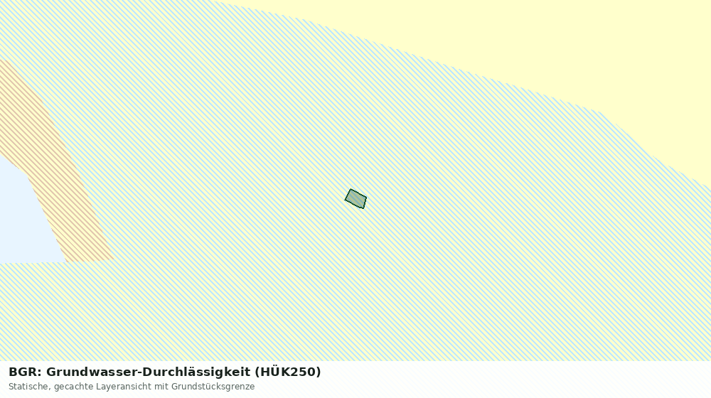 Statische Kartenansicht: BGR: Grundwasser-Durchlässigkeit (HÜK250)