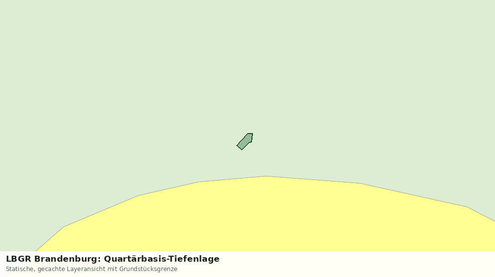 Statische Kartenansicht: LBGR Brandenburg: Quartärbasis-Tiefenlage