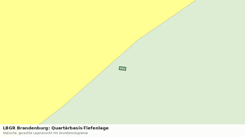 Statische Kartenansicht: LBGR Brandenburg: Quartärbasis-Tiefenlage