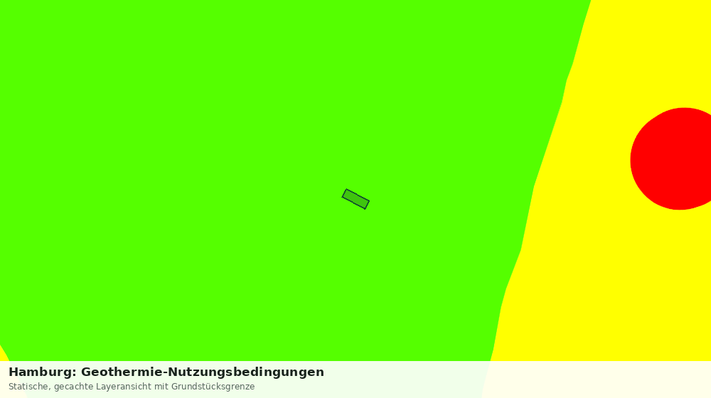 Statische Kartenansicht: Hamburg: Geothermie-Nutzungsbedingungen