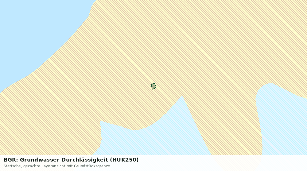 Statische Kartenansicht: BGR: Grundwasser-Durchlässigkeit (HÜK250)