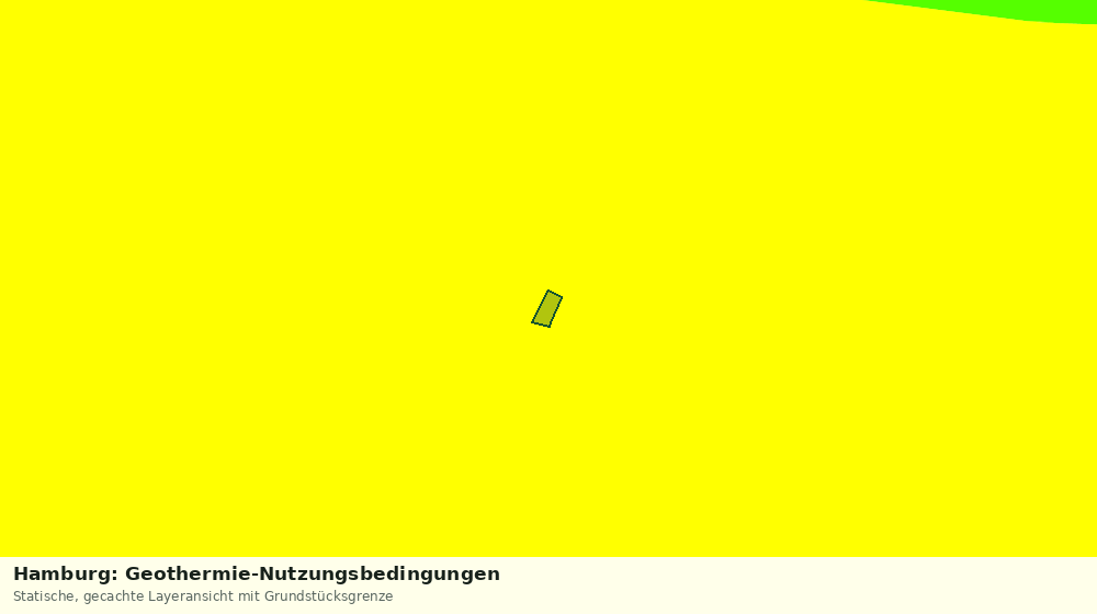 Statische Kartenansicht: Hamburg: Geothermie-Nutzungsbedingungen