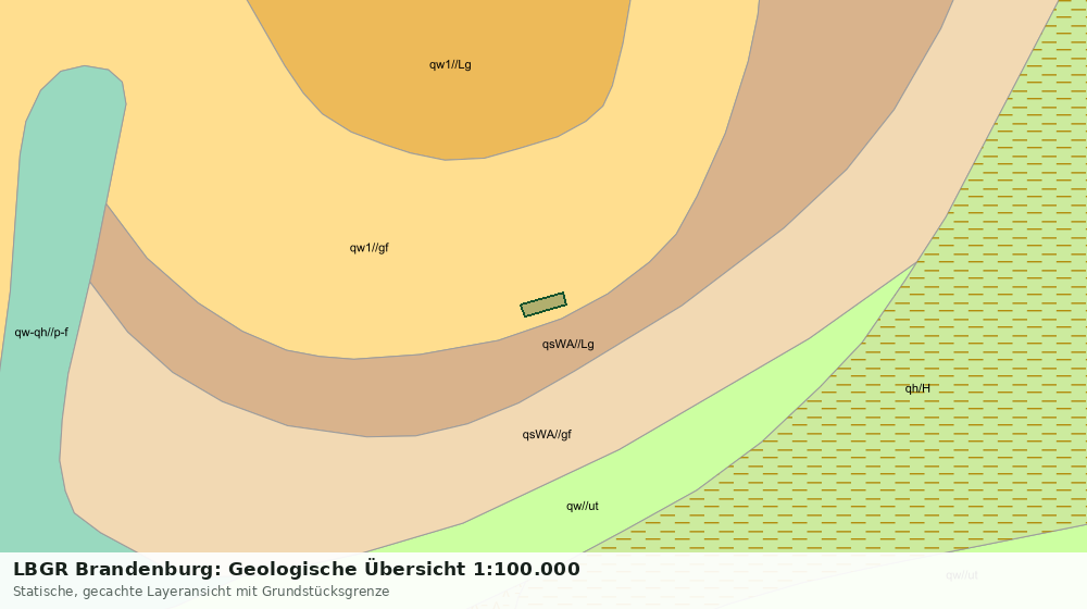 Statische Kartenansicht: LBGR Brandenburg: Geologische Übersicht 1:100.000