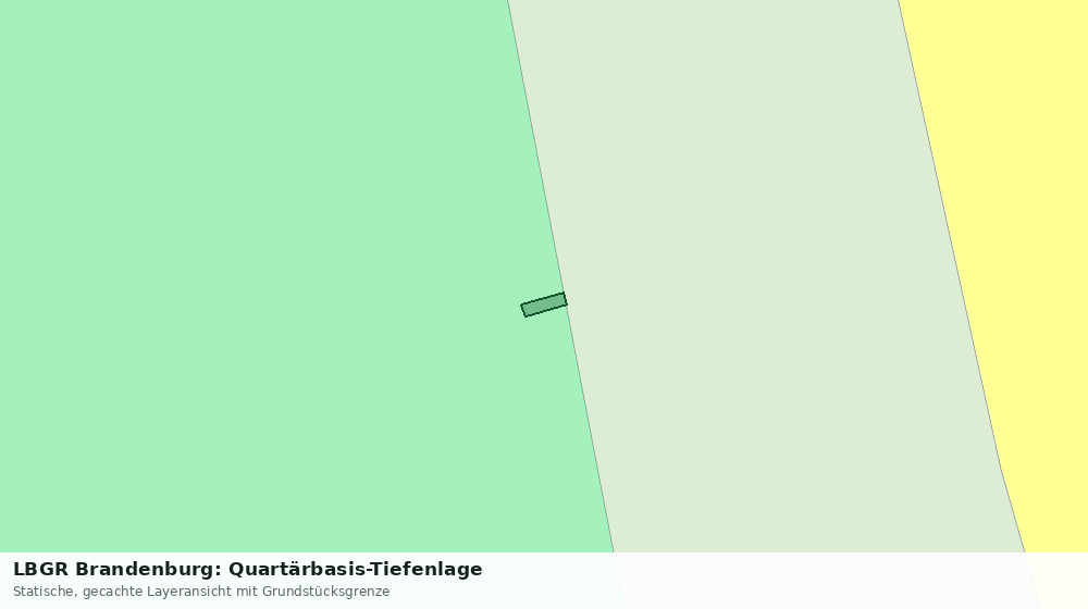 Statische Kartenansicht: LBGR Brandenburg: Quartärbasis-Tiefenlage