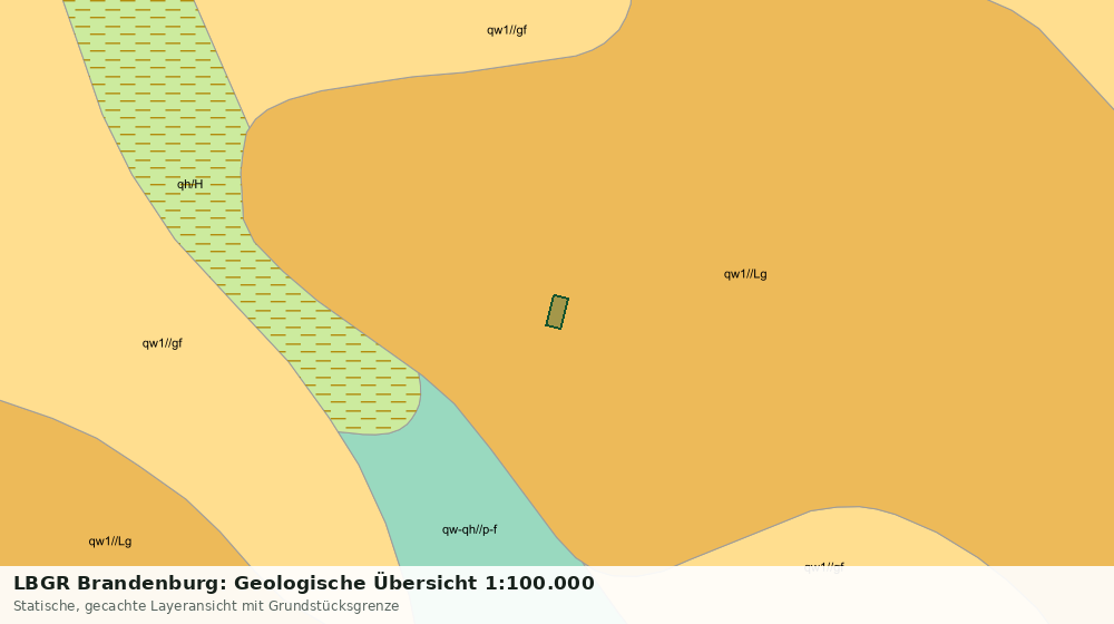 Statische Kartenansicht: LBGR Brandenburg: Geologische Übersicht 1:100.000