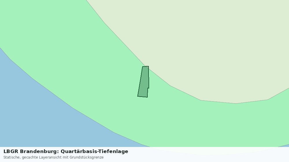 Statische Kartenansicht: LBGR Brandenburg: Quartärbasis-Tiefenlage