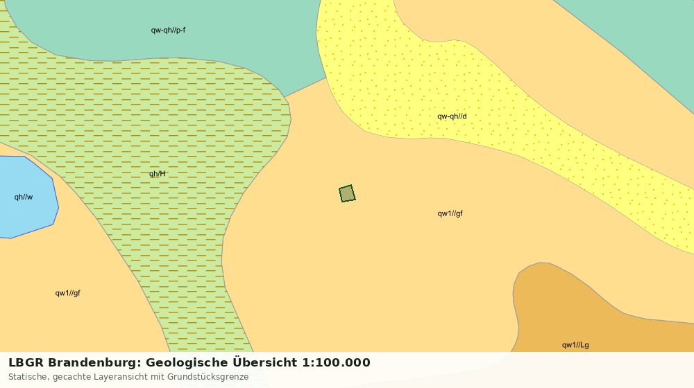 Statische Kartenansicht: LBGR Brandenburg: Geologische Übersicht 1:100.000