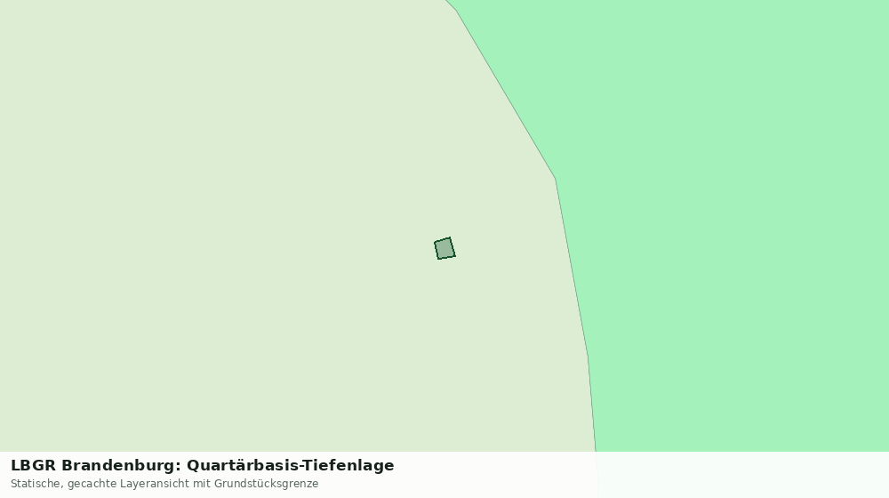 Statische Kartenansicht: LBGR Brandenburg: Quartärbasis-Tiefenlage