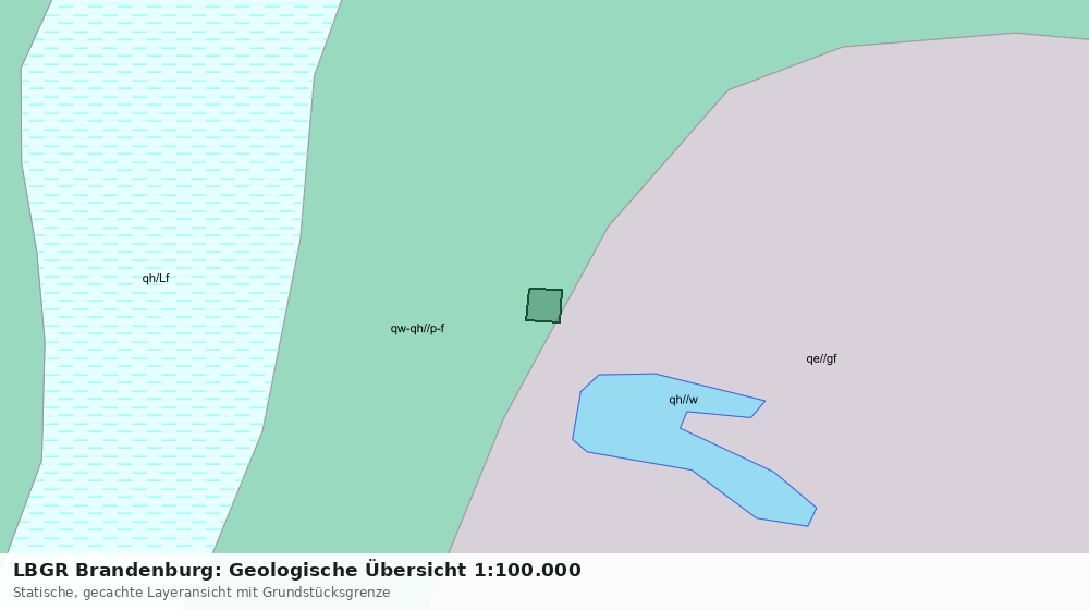 Statische Kartenansicht: LBGR Brandenburg: Geologische Übersicht 1:100.000