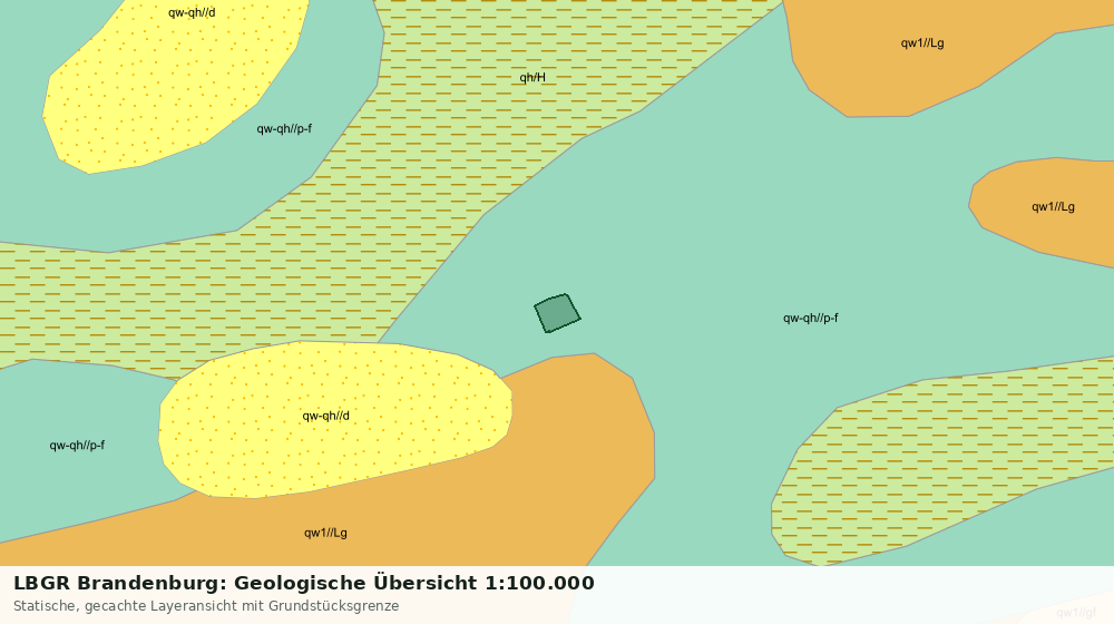 Statische Kartenansicht: LBGR Brandenburg: Geologische Übersicht 1:100.000