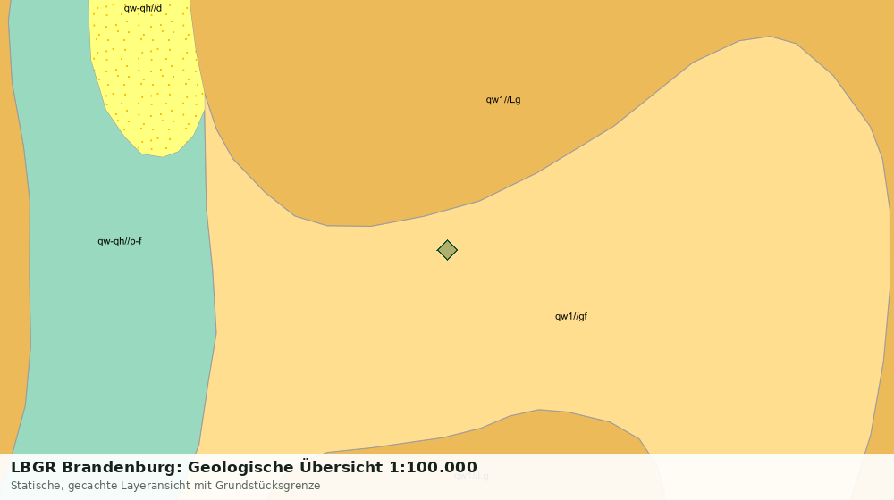Statische Kartenansicht: LBGR Brandenburg: Geologische Übersicht 1:100.000