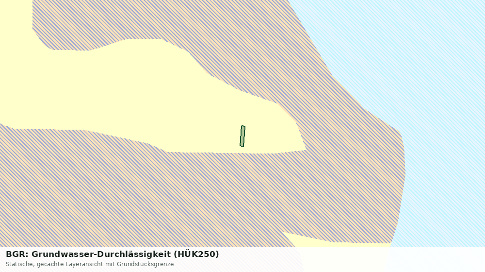 Statische Kartenansicht: BGR: Grundwasser-Durchlässigkeit (HÜK250)