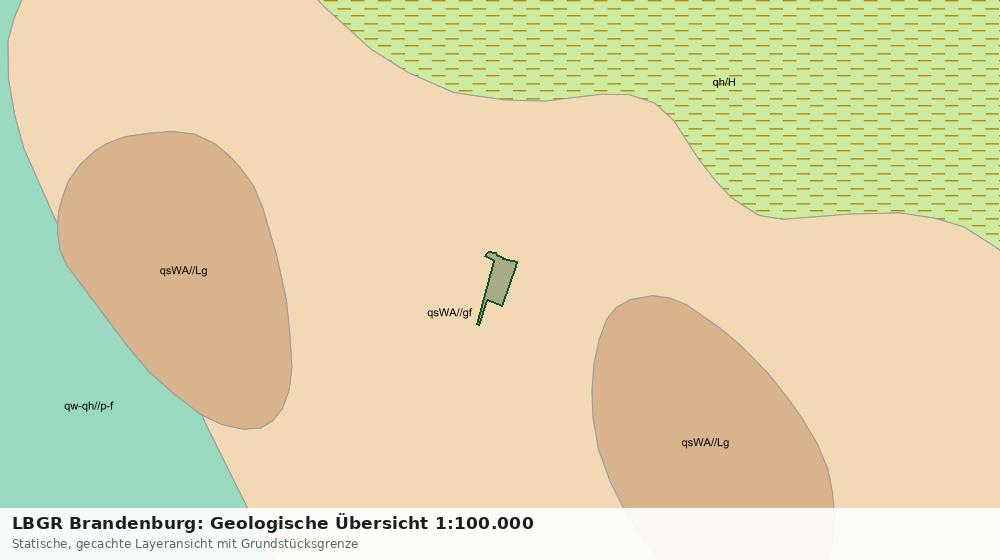 Statische Kartenansicht: LBGR Brandenburg: Geologische Übersicht 1:100.000