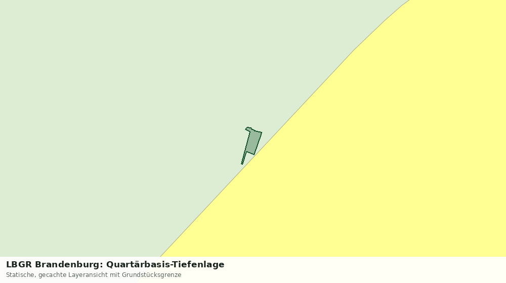 Statische Kartenansicht: LBGR Brandenburg: Quartärbasis-Tiefenlage
