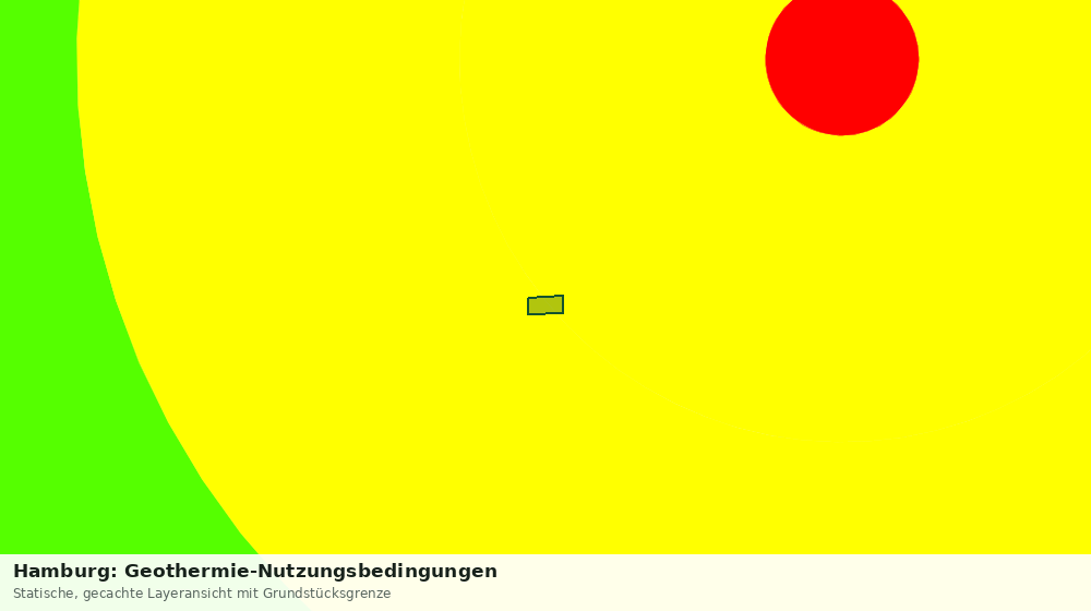 Statische Kartenansicht: Hamburg: Geothermie-Nutzungsbedingungen