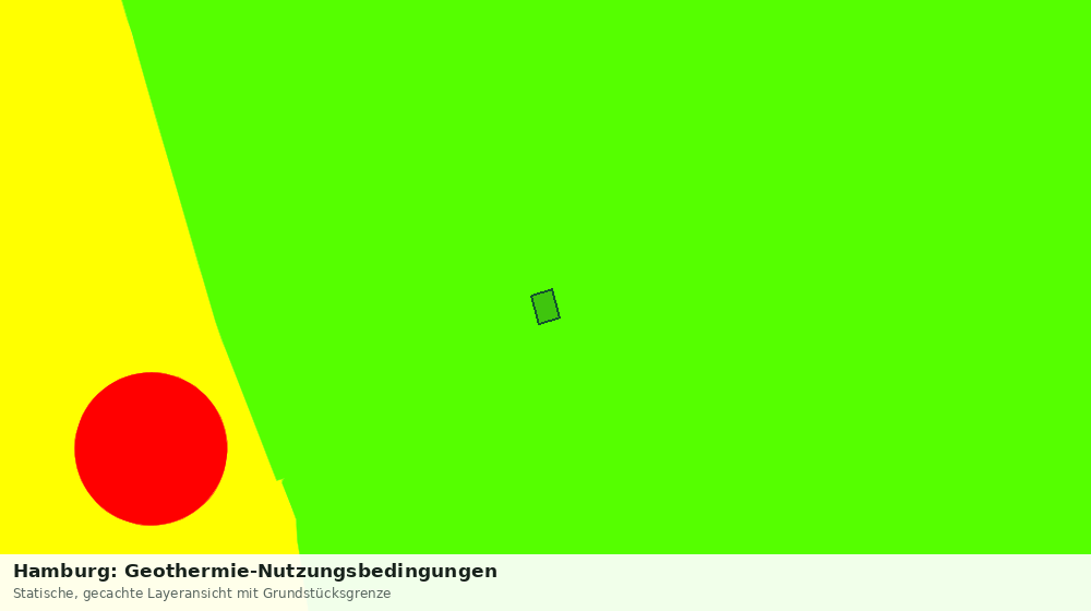 Statische Kartenansicht: Hamburg: Geothermie-Nutzungsbedingungen