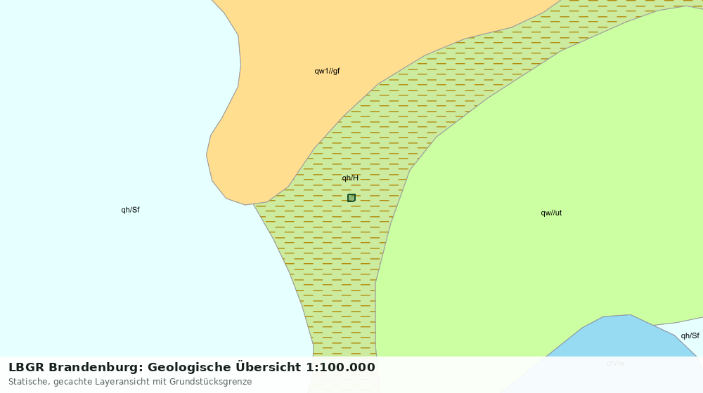 Statische Kartenansicht: LBGR Brandenburg: Geologische Übersicht 1:100.000