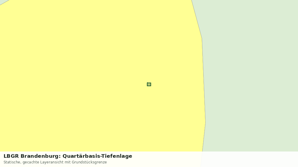 Statische Kartenansicht: LBGR Brandenburg: Quartärbasis-Tiefenlage