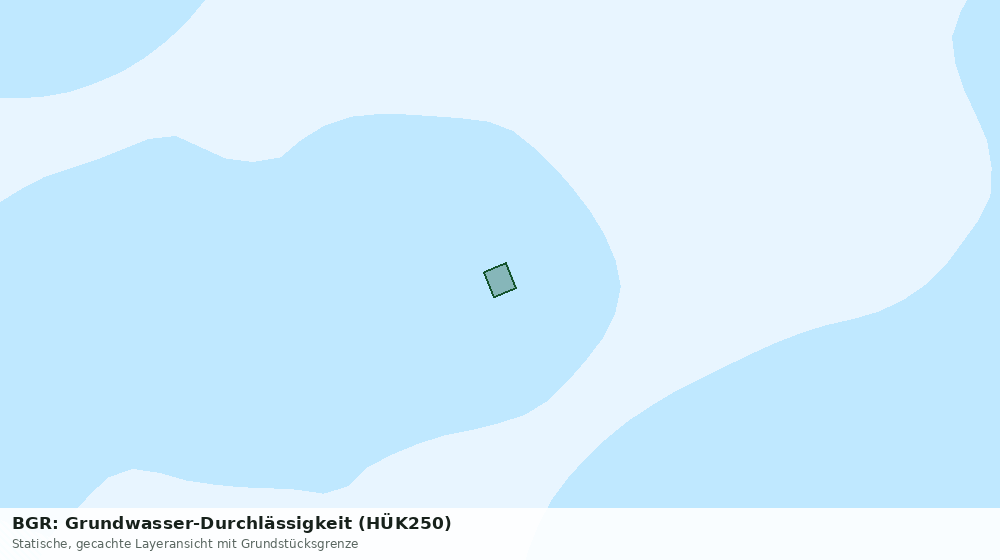 Statische Kartenansicht: BGR: Grundwasser-Durchlässigkeit (HÜK250)
