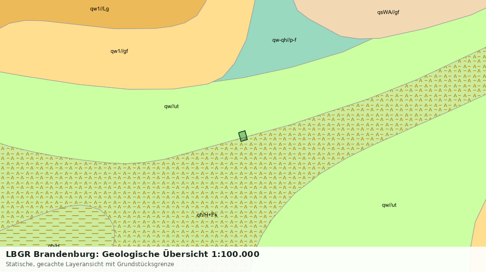 Statische Kartenansicht: LBGR Brandenburg: Geologische Übersicht 1:100.000