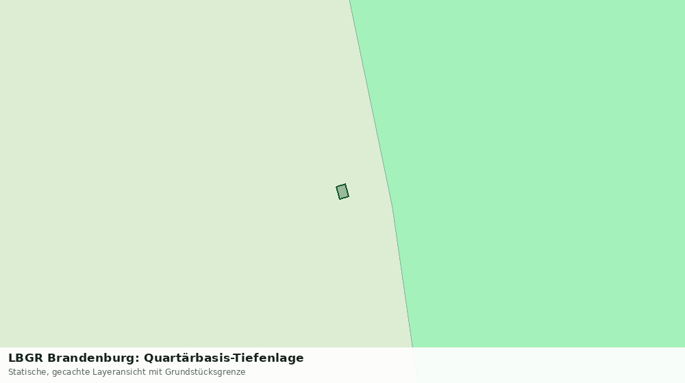 Statische Kartenansicht: LBGR Brandenburg: Quartärbasis-Tiefenlage
