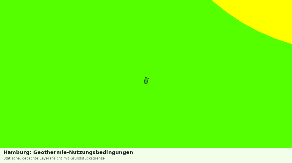 Statische Kartenansicht: Hamburg: Geothermie-Nutzungsbedingungen