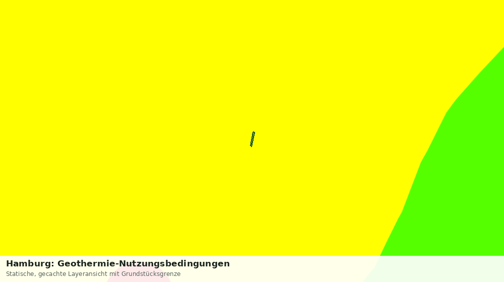 Statische Kartenansicht: Hamburg: Geothermie-Nutzungsbedingungen