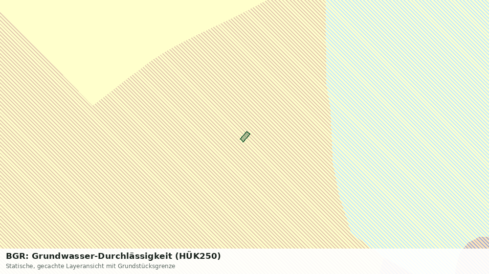 Statische Kartenansicht: BGR: Grundwasser-Durchlässigkeit (HÜK250)