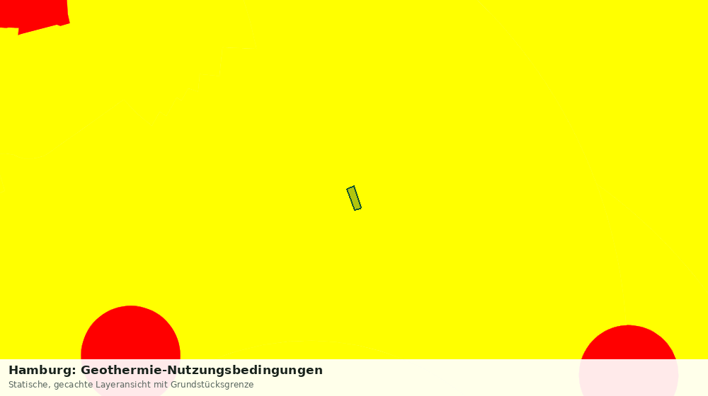 Statische Kartenansicht: Hamburg: Geothermie-Nutzungsbedingungen