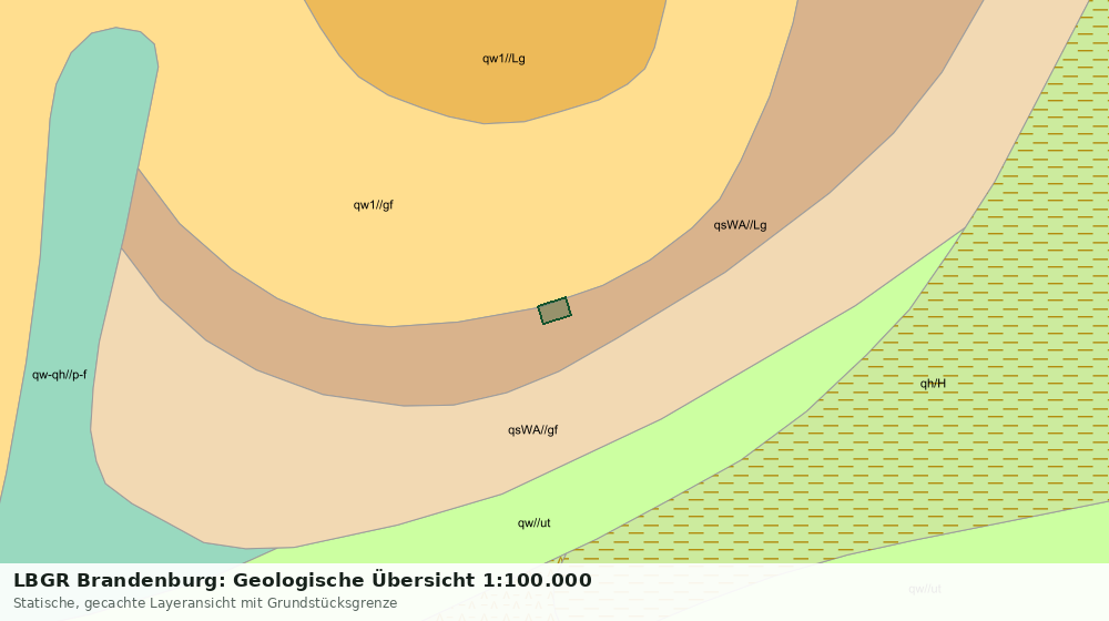 Statische Kartenansicht: LBGR Brandenburg: Geologische Übersicht 1:100.000