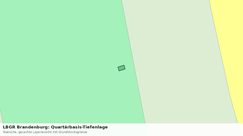 Statische Kartenansicht: LBGR Brandenburg: Quartärbasis-Tiefenlage