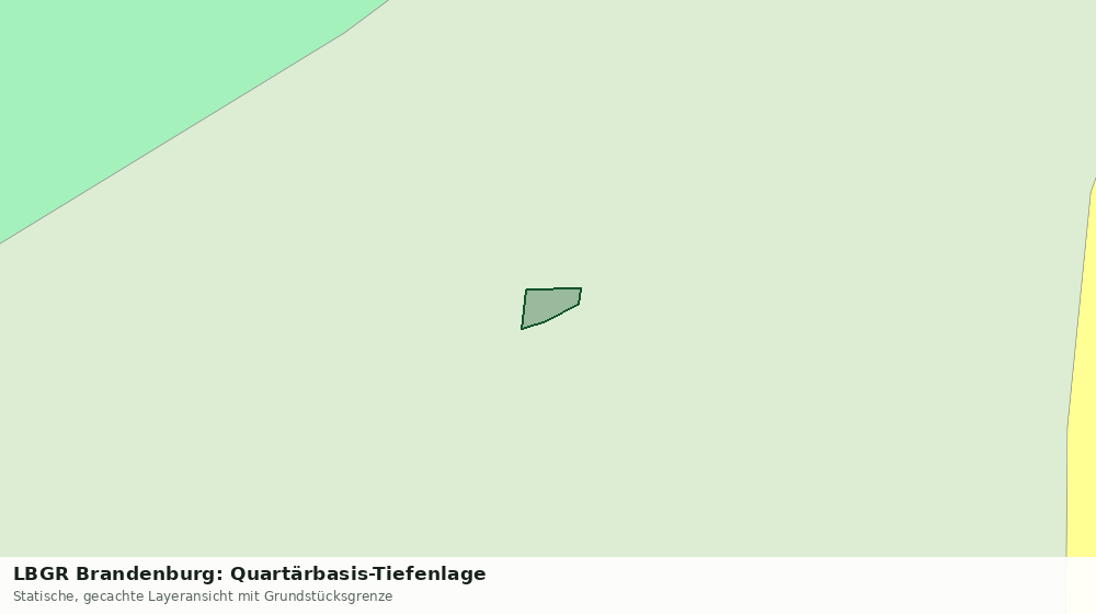 Statische Kartenansicht: LBGR Brandenburg: Quartärbasis-Tiefenlage