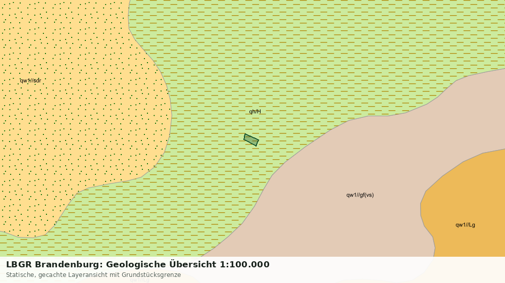 Statische Kartenansicht: LBGR Brandenburg: Geologische Übersicht 1:100.000