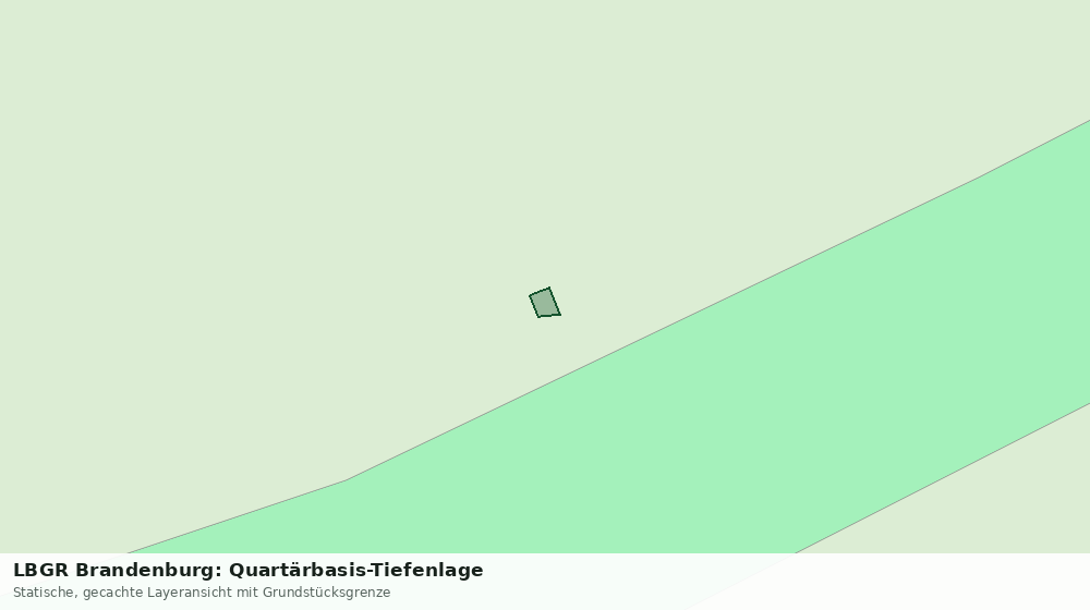 Statische Kartenansicht: LBGR Brandenburg: Quartärbasis-Tiefenlage