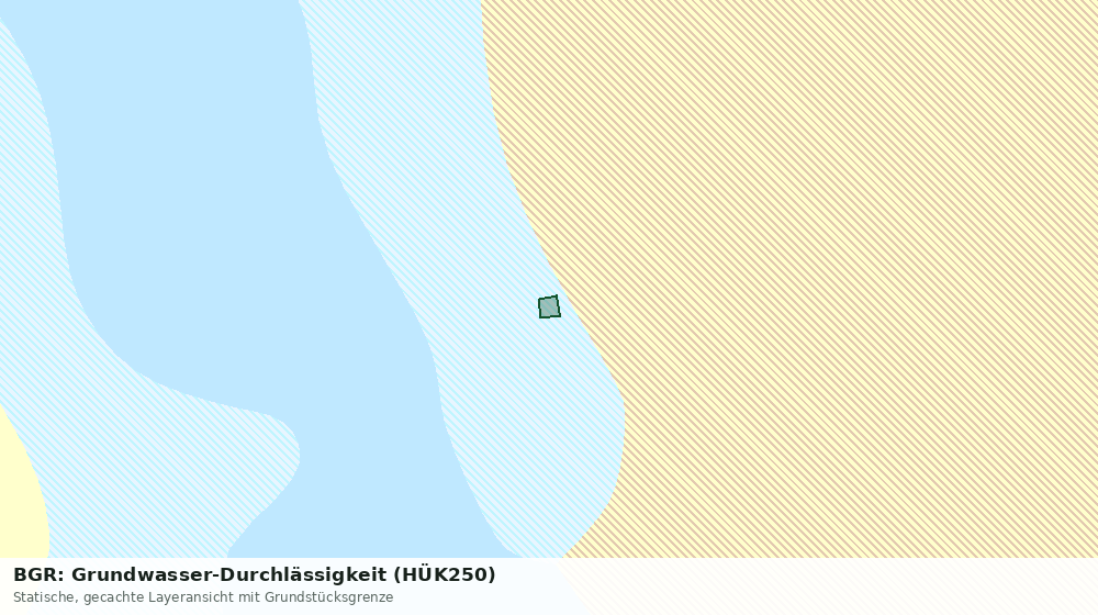 Statische Kartenansicht: BGR: Grundwasser-Durchlässigkeit (HÜK250)