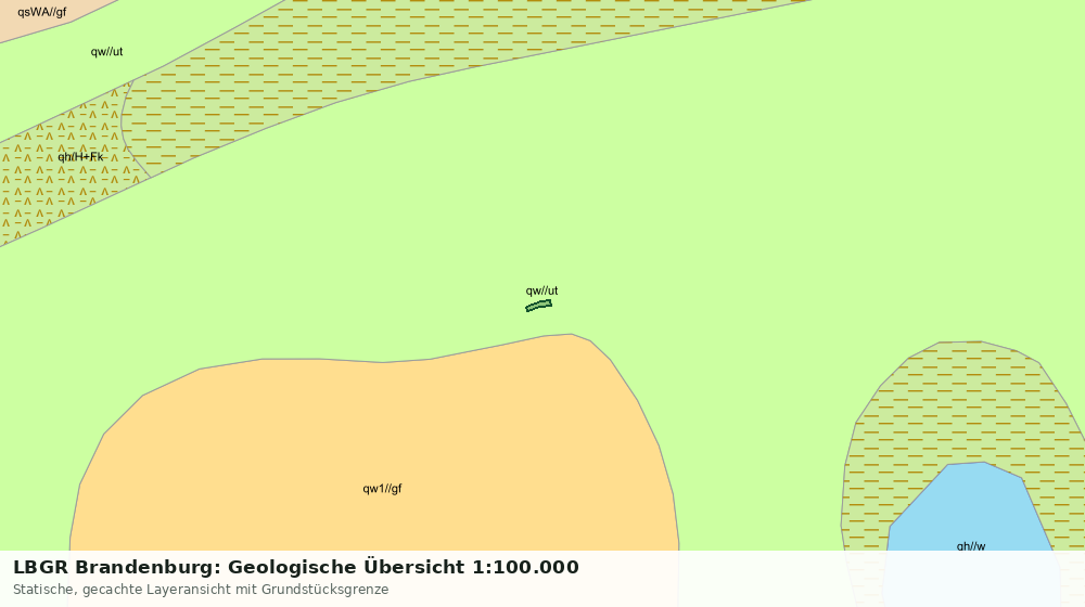 Statische Kartenansicht: LBGR Brandenburg: Geologische Übersicht 1:100.000