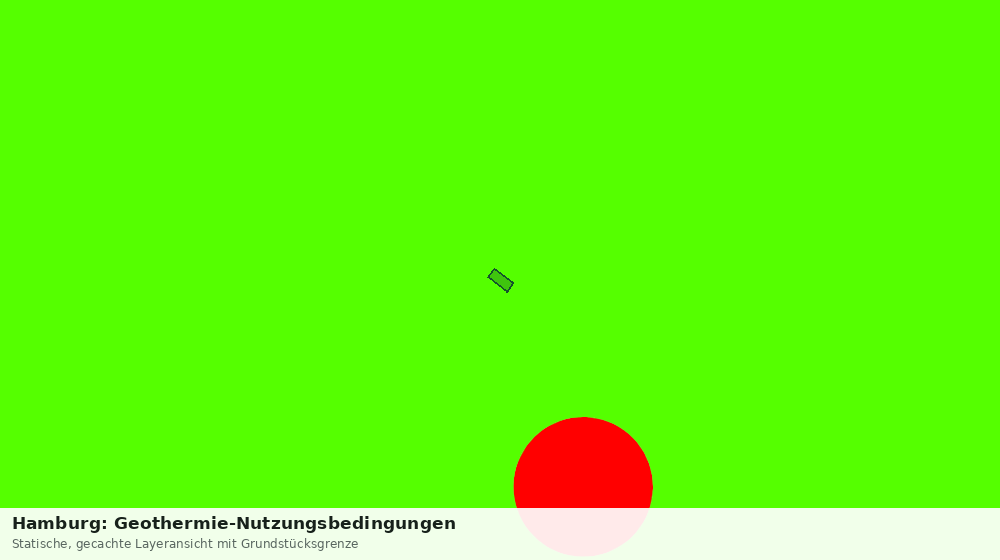 Statische Kartenansicht: Hamburg: Geothermie-Nutzungsbedingungen
