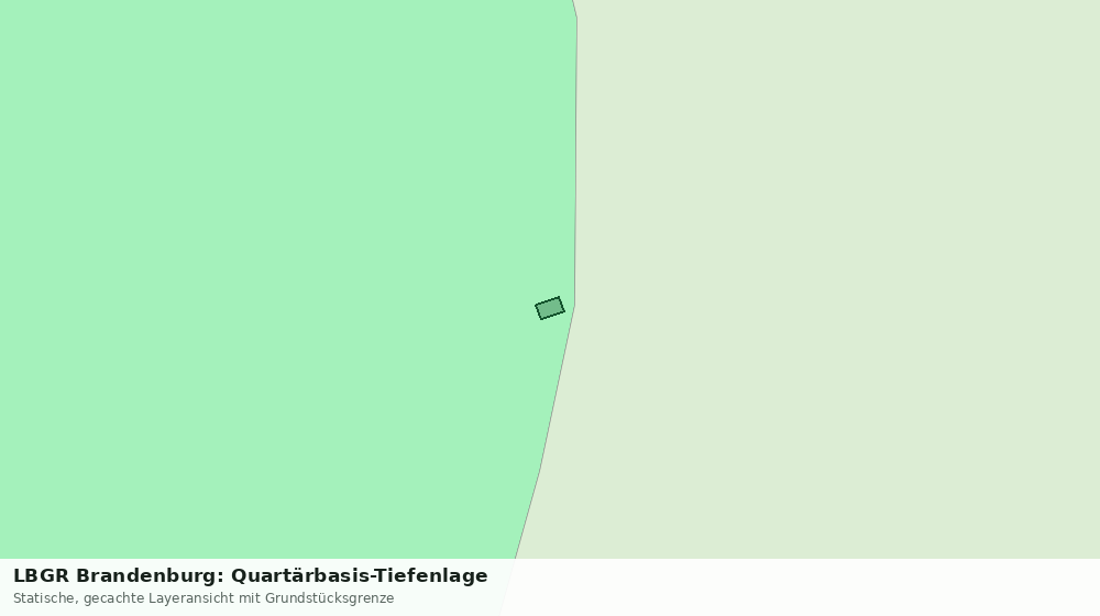 Statische Kartenansicht: LBGR Brandenburg: Quartärbasis-Tiefenlage