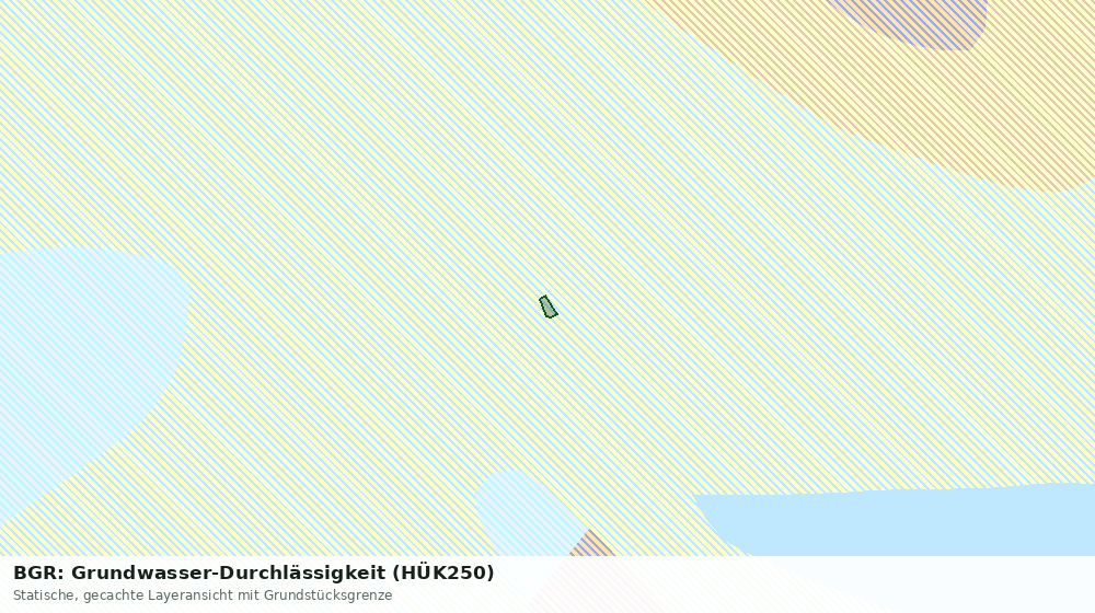 Statische Kartenansicht: BGR: Grundwasser-Durchlässigkeit (HÜK250)