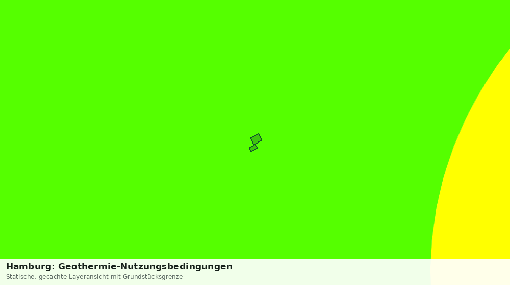 Statische Kartenansicht: Hamburg: Geothermie-Nutzungsbedingungen