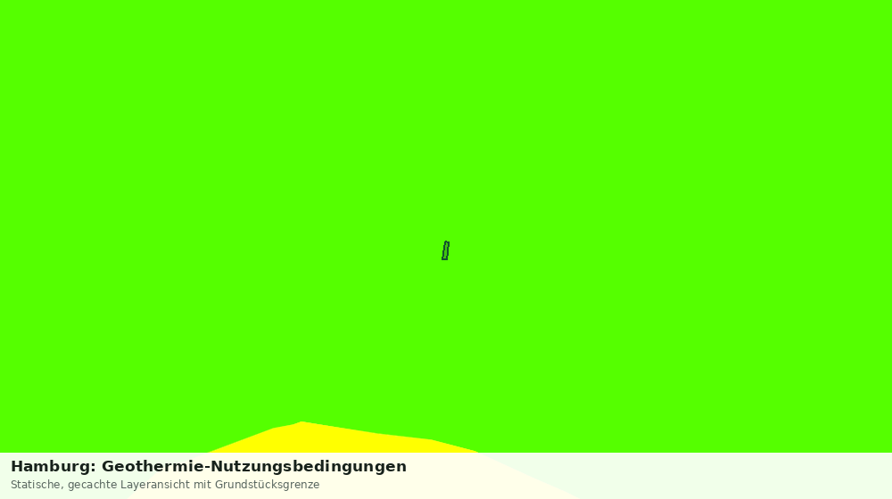 Statische Kartenansicht: Hamburg: Geothermie-Nutzungsbedingungen