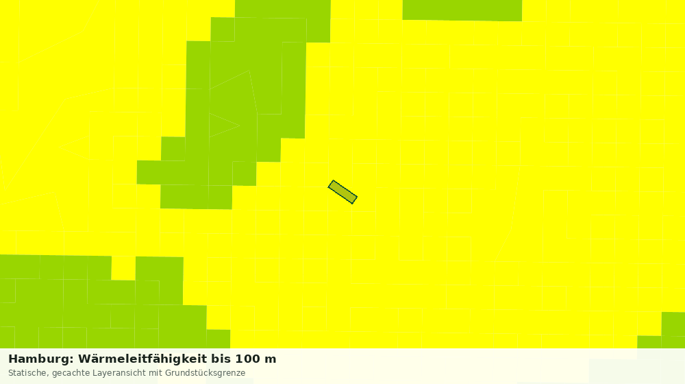 Statische Kartenansicht: Hamburg: Wärmeleitfähigkeit bis 100 m