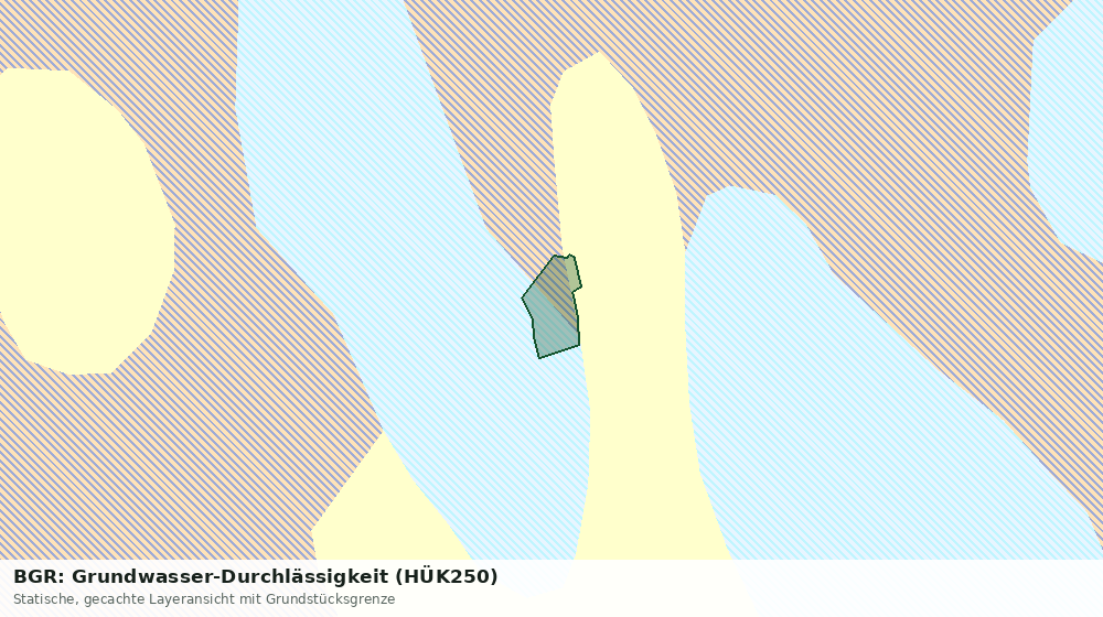 Statische Kartenansicht: BGR: Grundwasser-Durchlässigkeit (HÜK250)