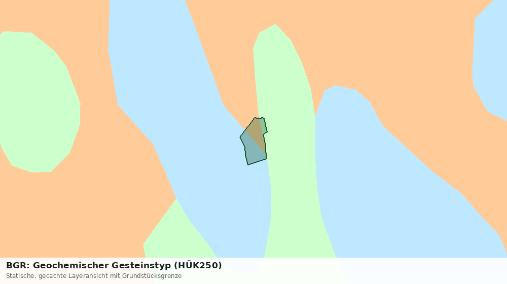 Statische Kartenansicht: BGR: Geochemischer Gesteinstyp (HÜK250)