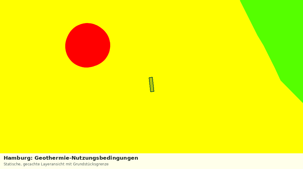 Statische Kartenansicht: Hamburg: Geothermie-Nutzungsbedingungen